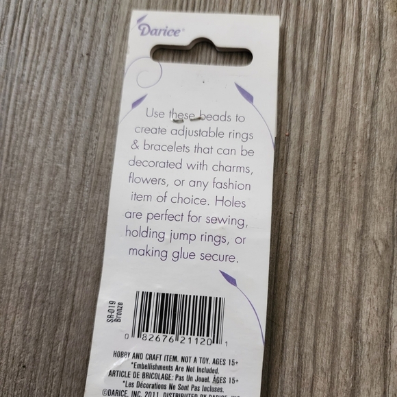 Darice Metal Barbell Beads Jewelry Making Crafts Beads Bead Soup DIY BC161 - Picture 2 of 2